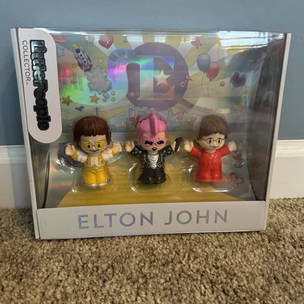 NEW Fisher Price Little People Collector ELTON JOHN SPECIAL EDITION Figure Box